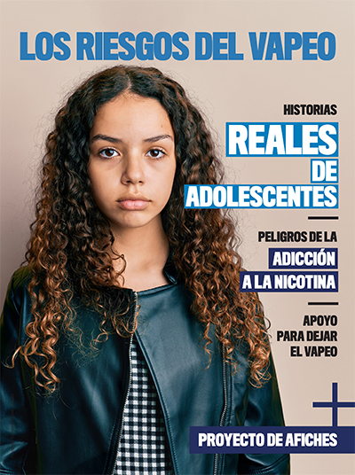 A four-page magazine created for middle and high school students. The magazine educates youth about the health consequences of vaping and nicotine addiction.