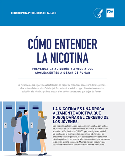Understanding Nicotine fact sheet (Spanish)