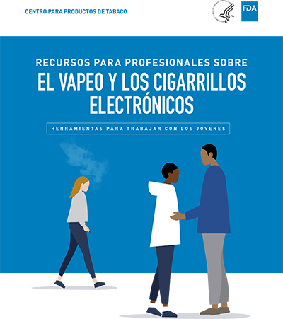 Recursos para profesionales sobre el vapeo y los cigarrillos electrónicos: herramientas para trabajar con los jóvenes hoja informative