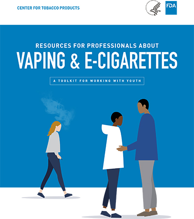 E-cigarette use among youth remains a problem, and FDA’s toolkit for professionals working with youth provides stakeholders with the information they need to help educate their communities about e-cigarettes and their effects on youth.