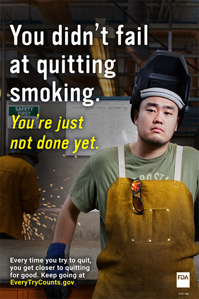 Cigarette Cessation, You Didn’t Fail at Quitting 4 poster
