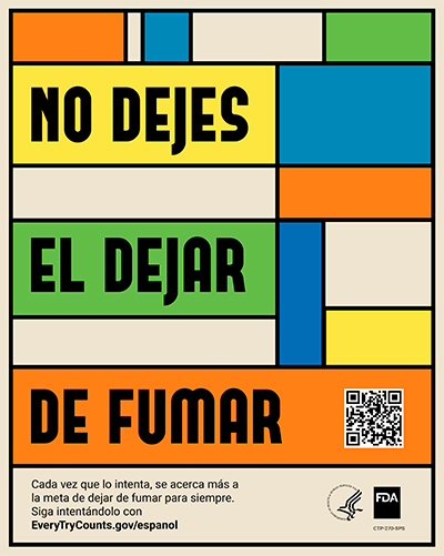 Cigarette Cessation, Don’t Quit Until You Quit poster