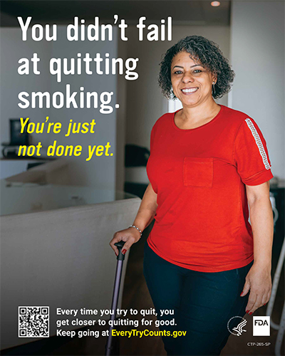 Cigarette Cessation, You Didn’t Fail at Quitting, 8 poster