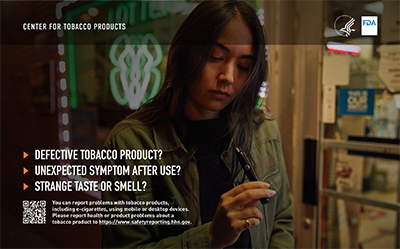 FDA's Safety Reporting Portal for Tobacco Products