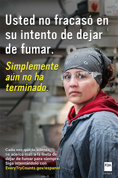 Cigarette Cessation, You Didn’t Fail at Quitting 5 poster (Spanish)