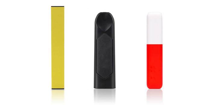 various brightly colored stealth vapes