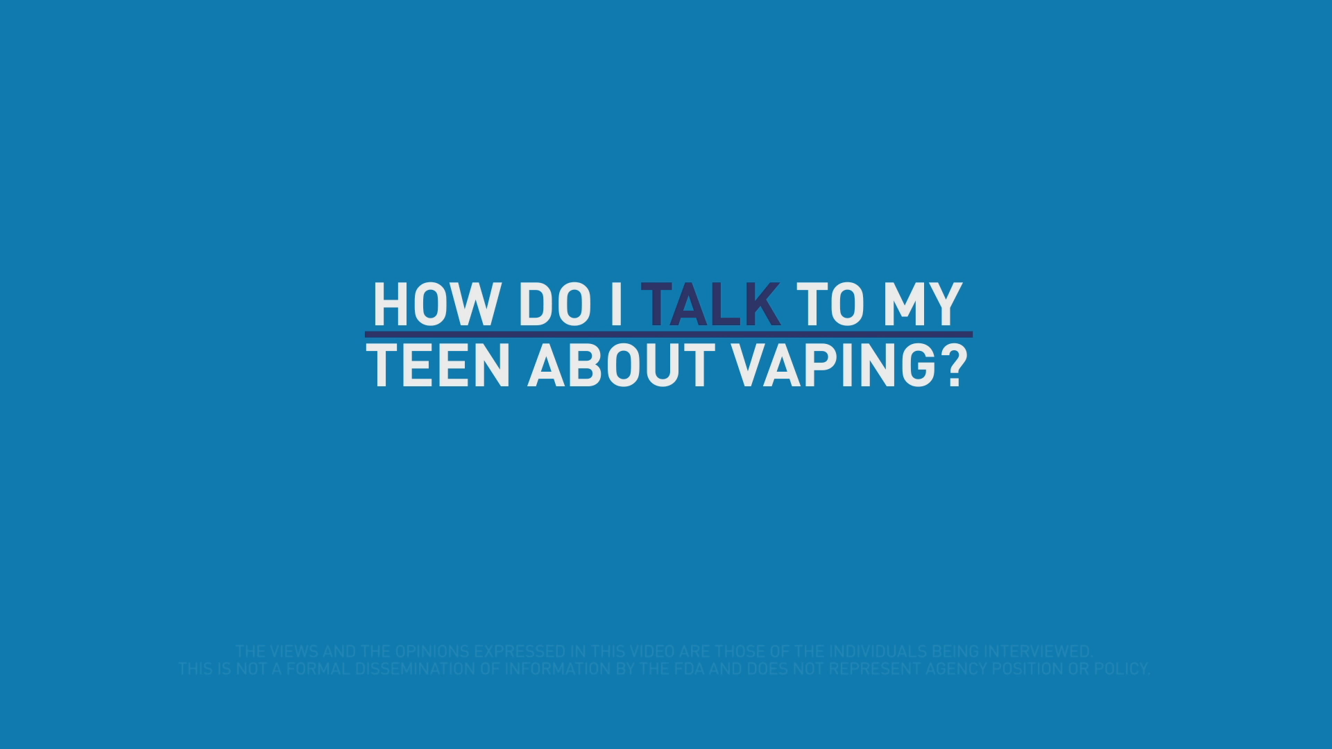 How do you talk to your teen about vaping? In this video from @FDATobacco, pediatricians share tips for starting conversations about e-cigarette use.

For more tobacco education resources for parents and teachers, visit: https://digitalmedia.hhs.gov/tobacco/educator_hub?utm_source=CTPPartnerTwitter&utm_medium=social&utm_campaign=ctp-terl