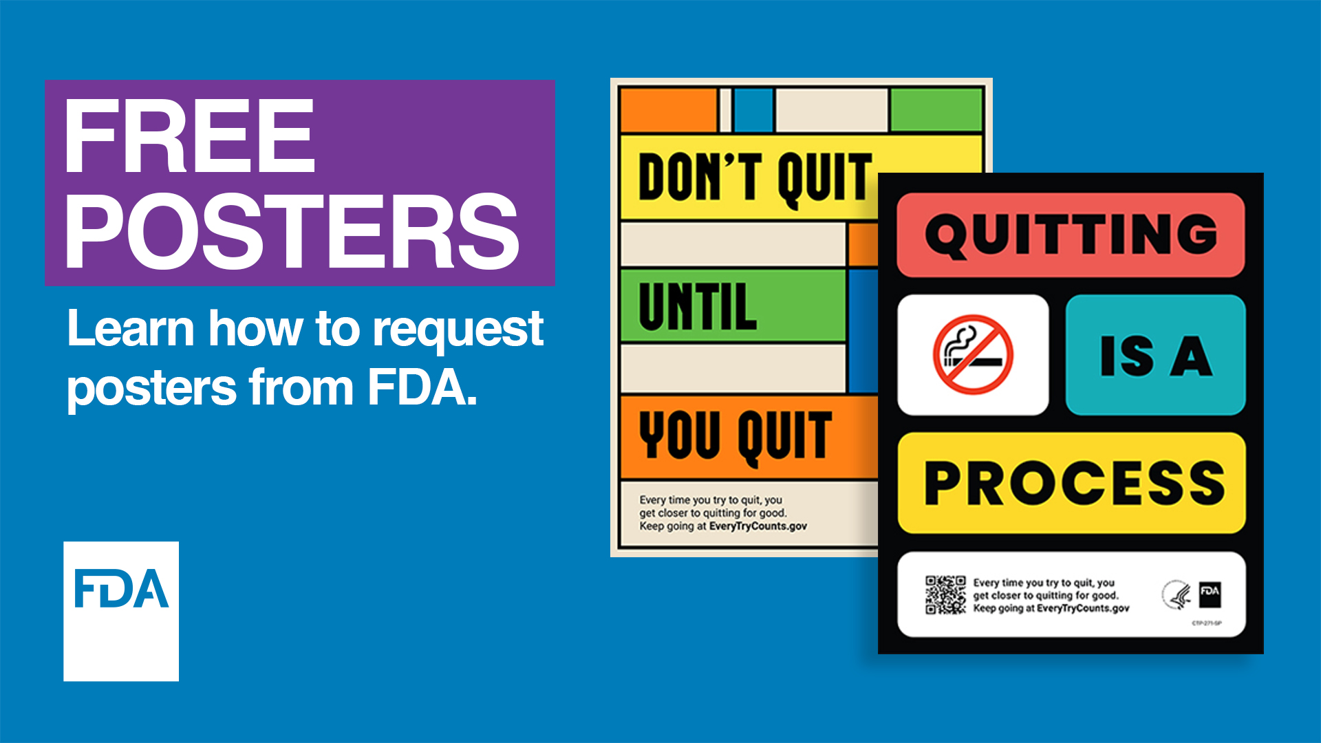 Looking for FREE materials to support adults who smoke on their journey to quit cigarettes for good? Learn how you can request smoking cessation education posters and other materials: https://digitalmedia.hhs.gov/tobacco/ via @FDATobacco.